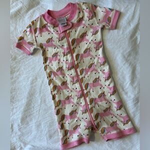 Hanna Andersson Pink Unicorn Kids Pajama Set